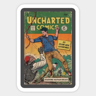 Uncharted comics fan art Sticker